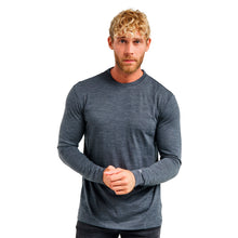 Load image into Gallery viewer, Men&#39;s Merino Long Sleeve 165 Charcoal Heathered