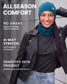 Adult merino beanie and gaiter — lifestyle