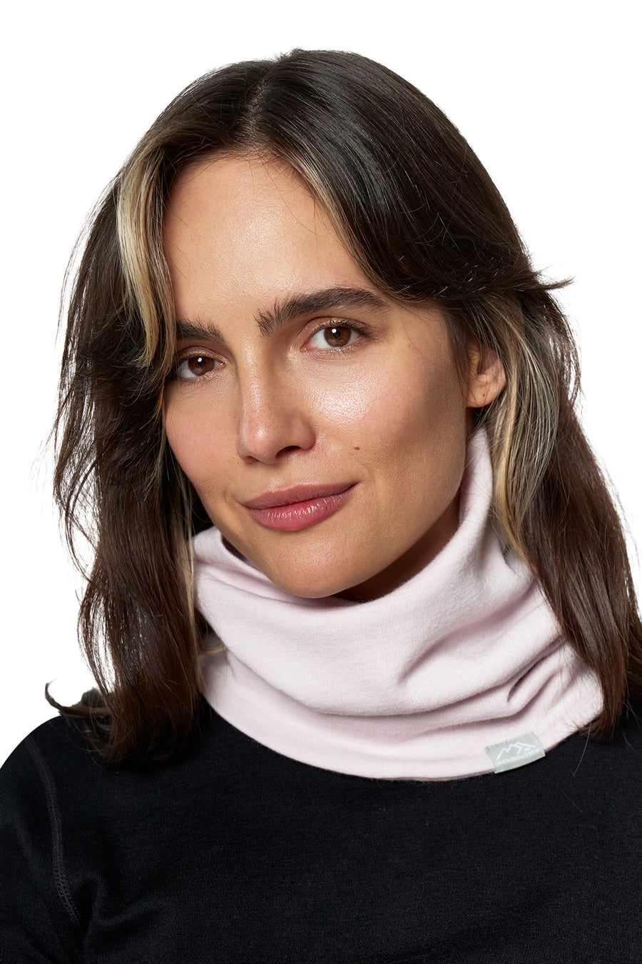 Merino Double-Layer Neck Gaiter Light Lavender — view 3