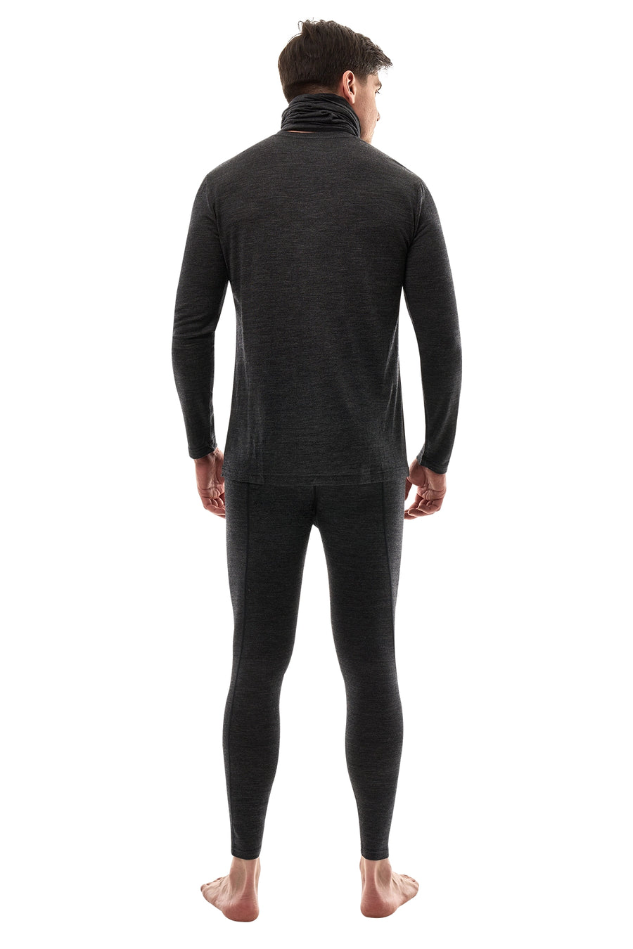 Men's Merino Charcoal Set + Neck Gaiter — view 2