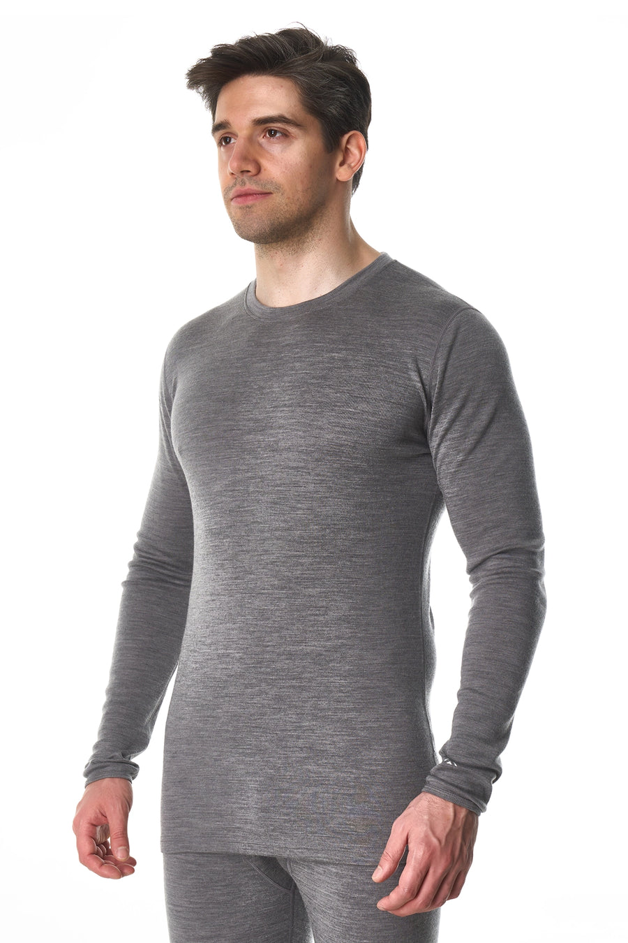 Men's Merino Long Sleeve 250 Gray Heather — view 2