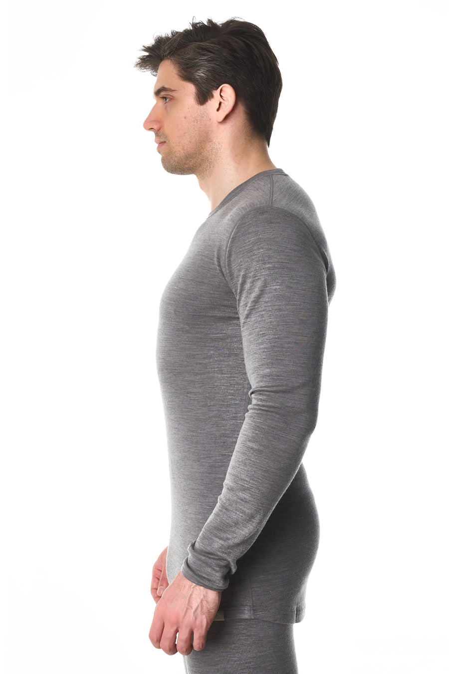 Men's Merino Long Sleeve 250 Gray Heather — view 4