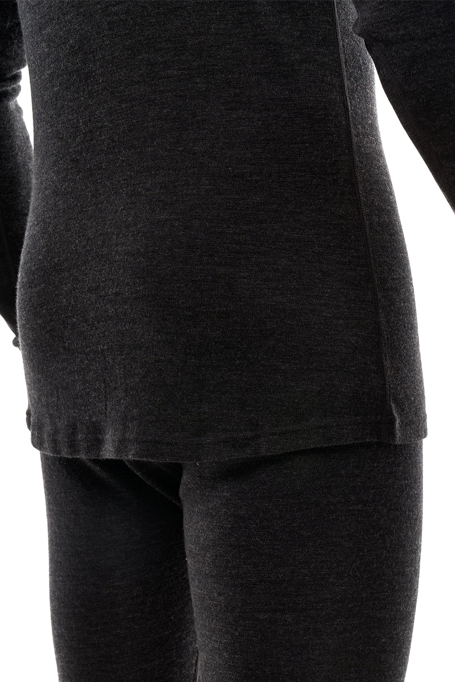 Men's Merino Turtleneck Long Sleeve 260 Charcoal High Neck — view 6