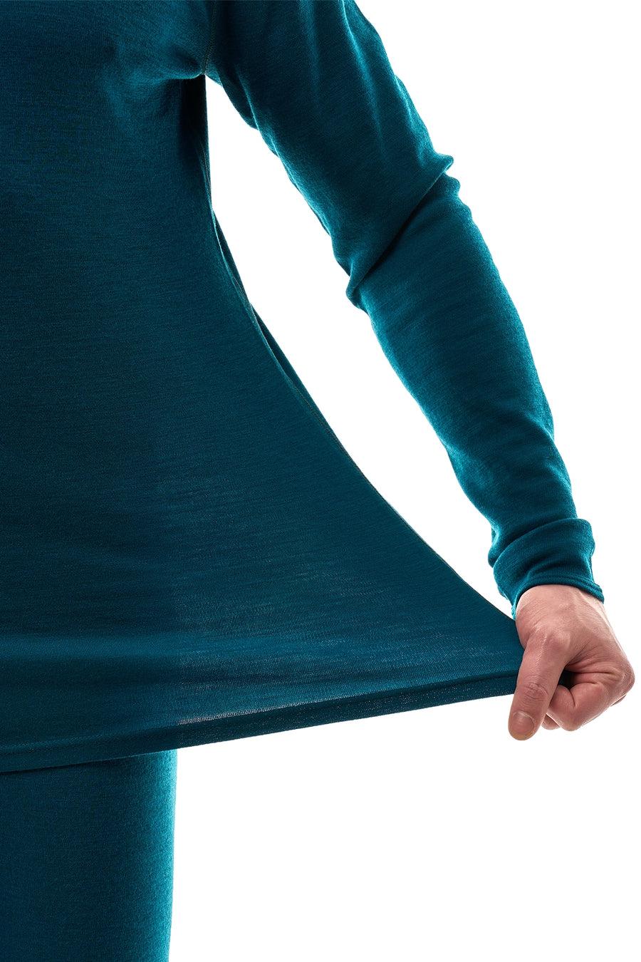 Men's Merino Turtleneck Long Sleeve 260 Deep Teal High Neck — view 5