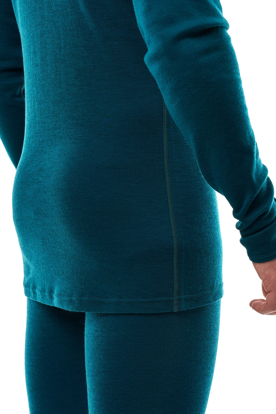 Men's Merino Turtleneck Long Sleeve 260 Deep Teal Low Neck — view 6