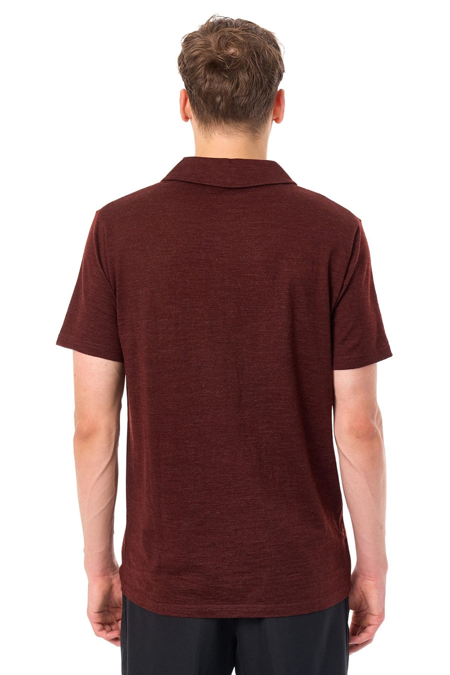 Men's Merino Polo 180 Bordo Open Collar — view 2