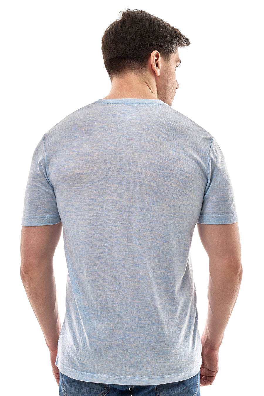 Men's Merino Sport T-shirt Cloud V-Neck — view 2