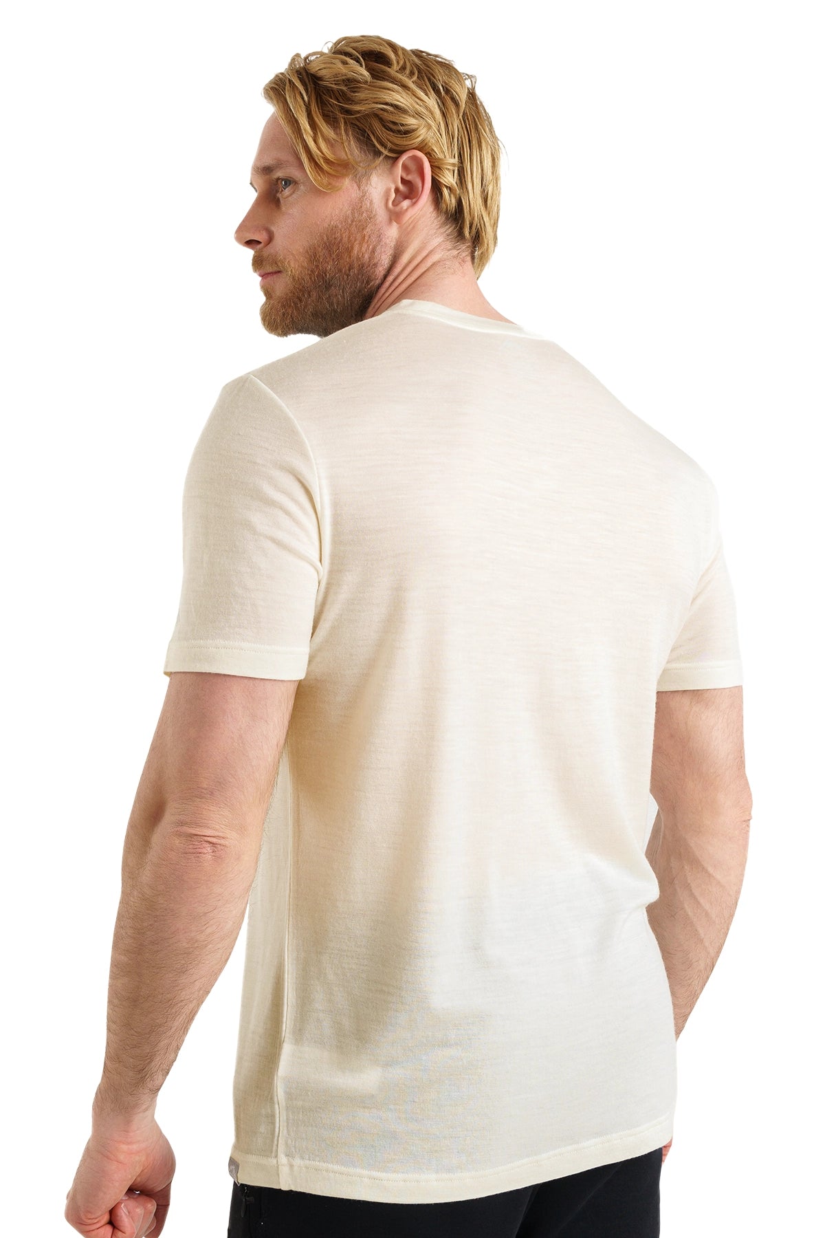 Men's Merino T-shirt 180 Creamy White with socks — view 2