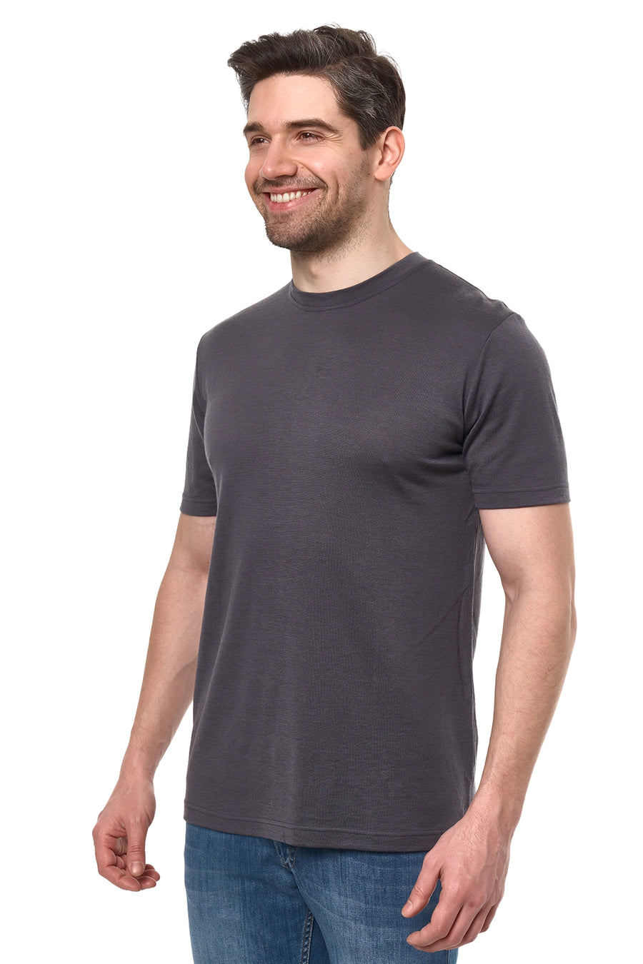 Men's Merino Sport T-shirt Dark Charcoal — view 3