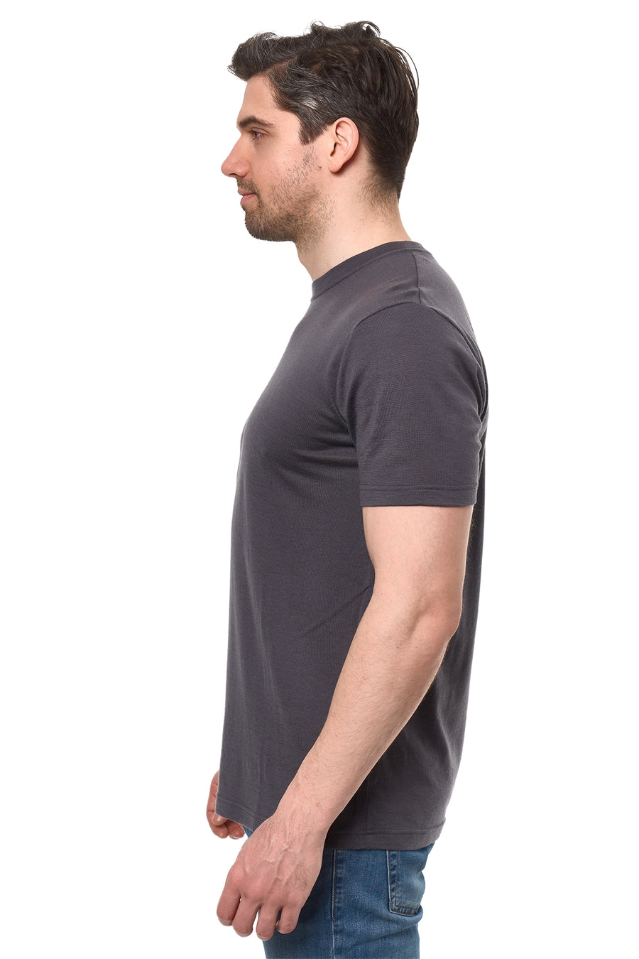 Men's Merino Sport T-shirt Dark Charcoal — view 4