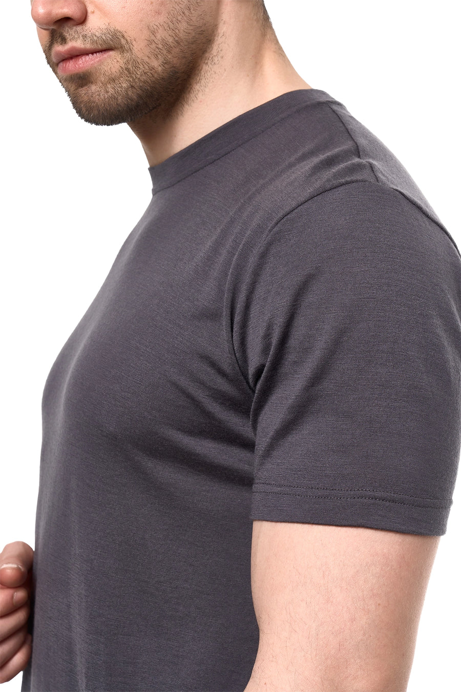 Men's Merino Sport T-shirt Dark Charcoal — view 5