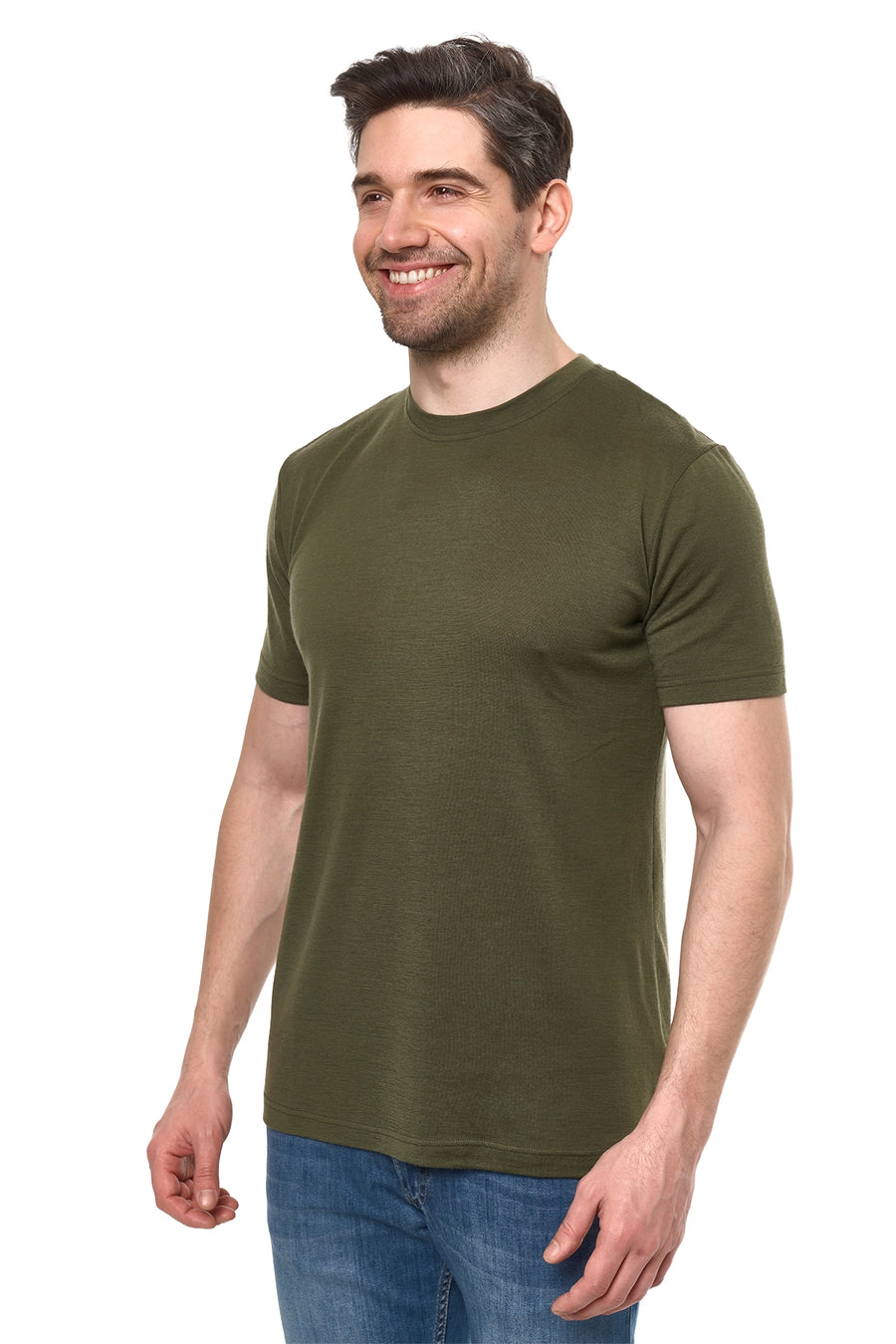 Men's Merino Sport T-shirt Dark Olive — view 3
