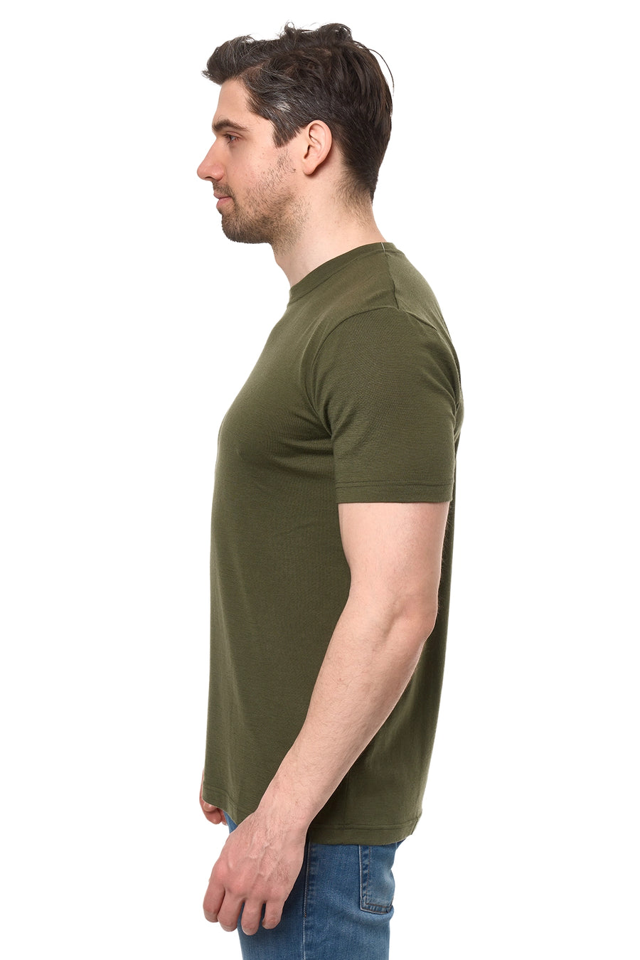 Men's Merino Sport T-shirt Dark Olive — view 4