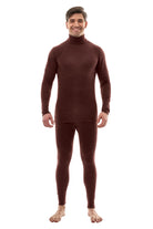 Men's Merino Turtleneck Thermal Set 250 Bordo High Neck