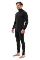 Men's Merino Turtleneck Thermal Set 250 Charcoal Grey High Neck — view 3