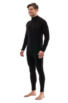Men's Merino Turtleneck Thermal Set 250 Black Low Neck — view 3