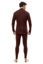 Men's Merino Turtleneck Thermal Set 250 Bordo Low Neck — view 2