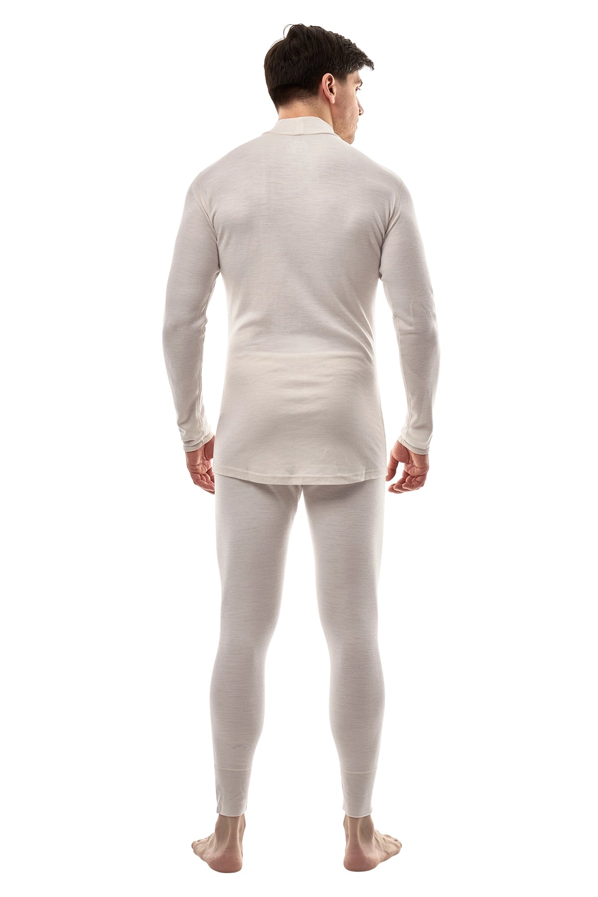Men's Merino Turtleneck Thermal Set 250 Light Grey Low Neck — view 2