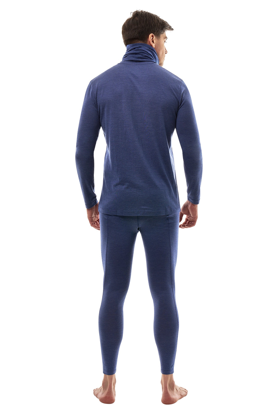 Men's Merino Windsor Blue Set + Neck Gaiter — view 2