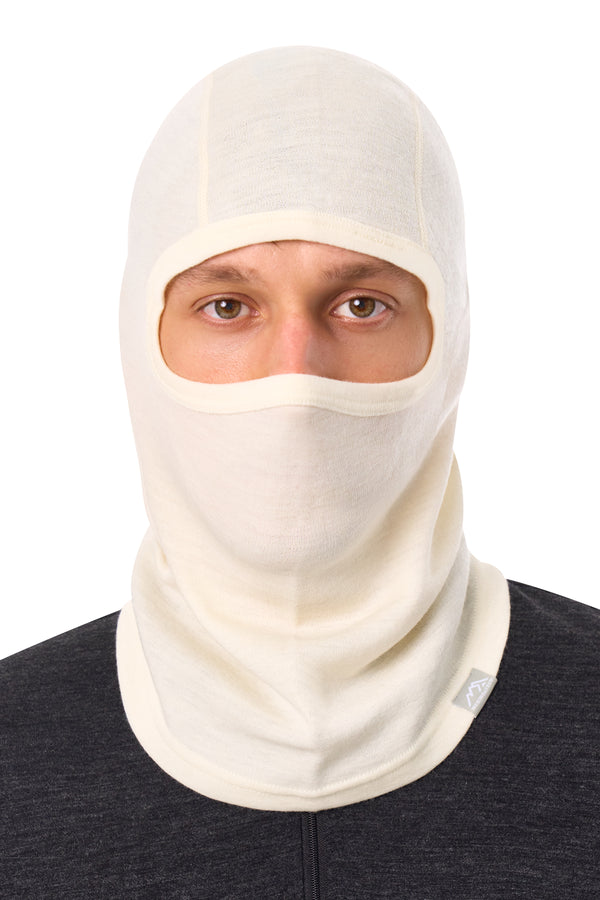Merino Wool Balaclava Natural White