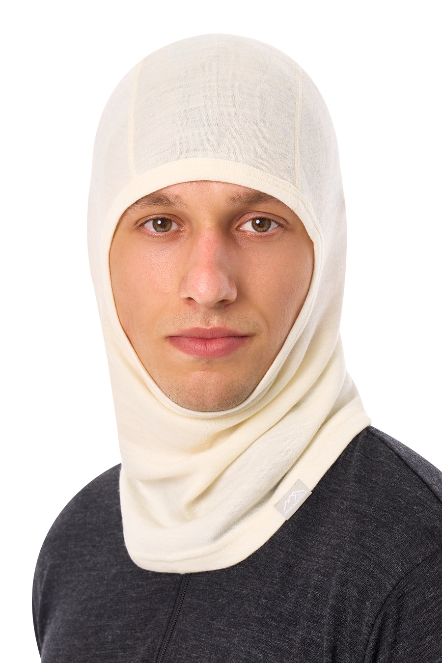 Merino Wool Balaclava Natural White — view 3