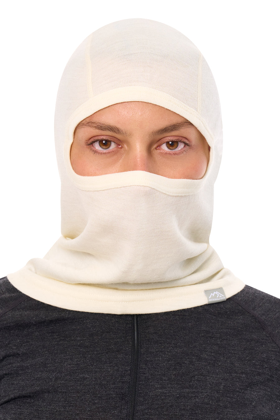 Merino Wool Balaclava Natural White — view 5