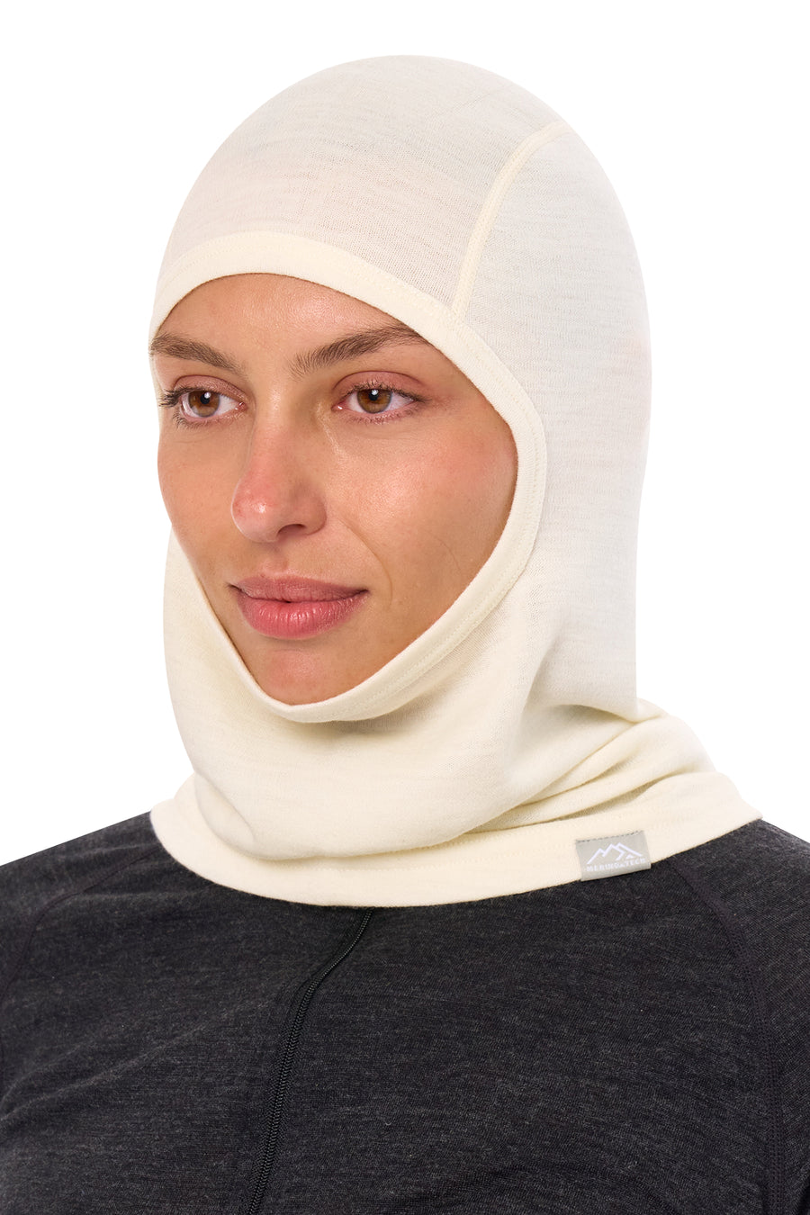 Merino Wool Balaclava Natural White — view 6