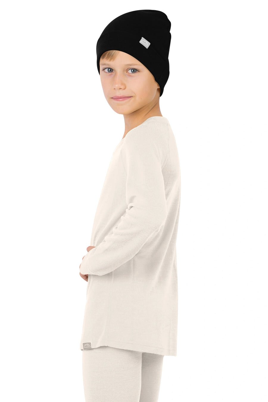 Kids' Merino Wool Long Sleeve 250 Natural Merinos — view 6