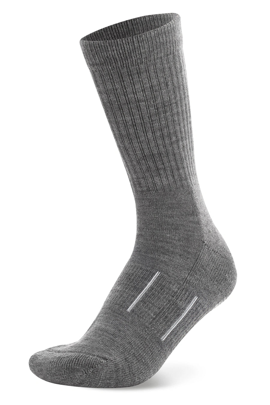 Merino Wool Hiking Socks, 3 pack, Pearl Grey — view 2