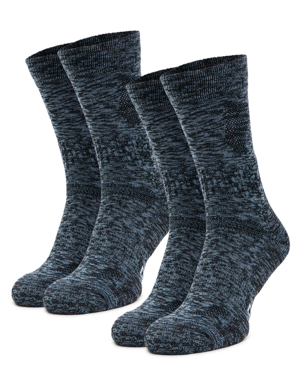Merino Wool Hiking Socks, 2 pack, Winter Sky