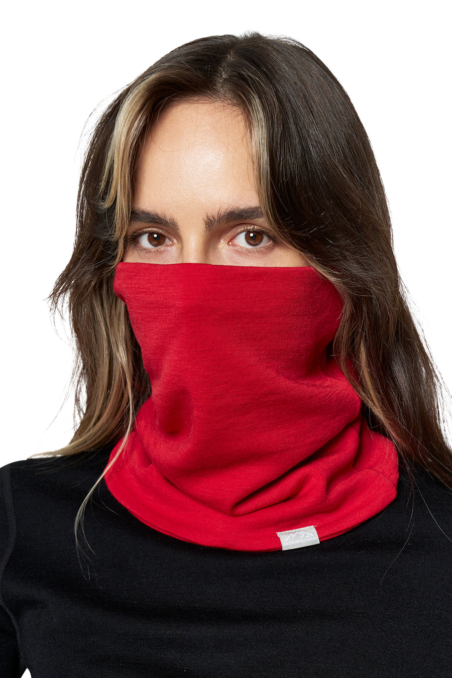 Merino Double-Layer Neck Gaiter Red