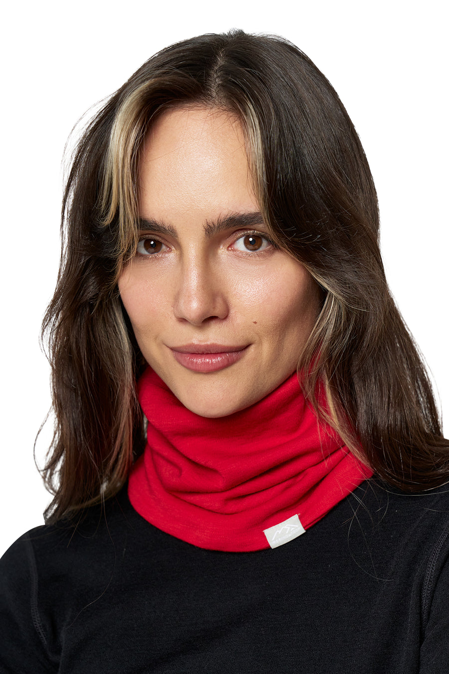 Merino Double-Layer Neck Gaiter Red — view 2