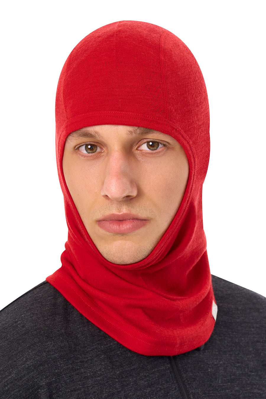 Merino Wool Balaclava Red — view 3