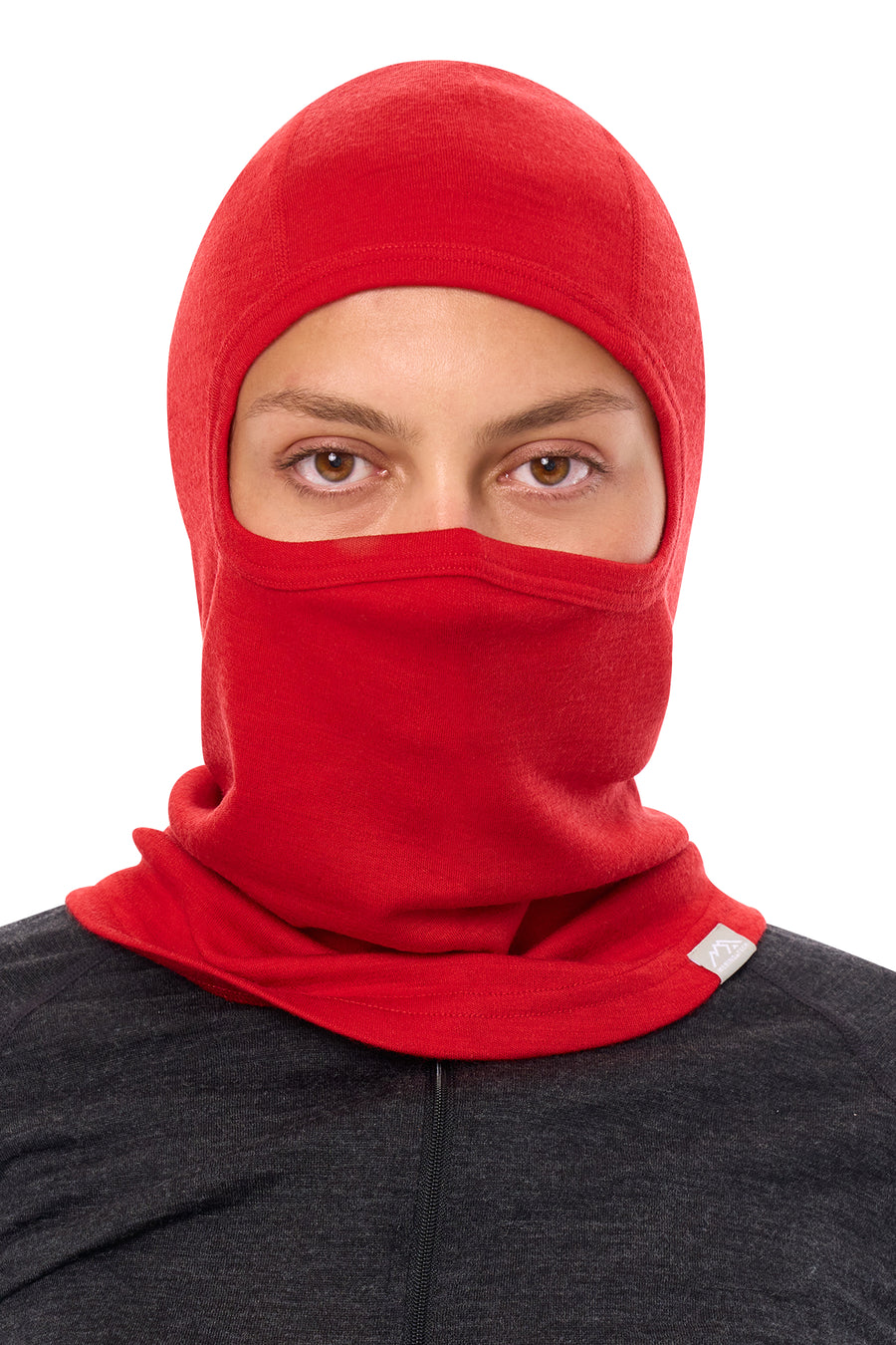 Merino Wool Balaclava Red — view 5