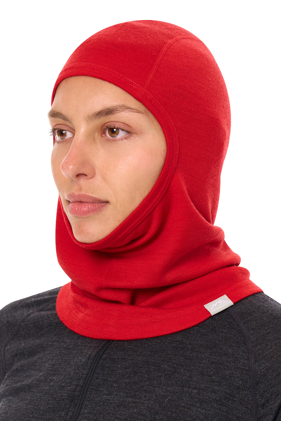 Merino Wool Balaclava Red — view 6