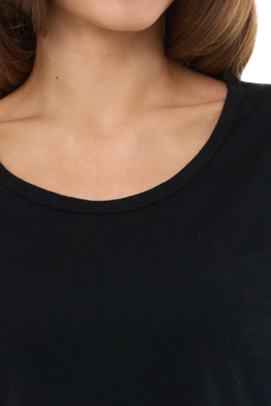 Women's Merino Long Sleeve 190 Black | Scoop Neck
