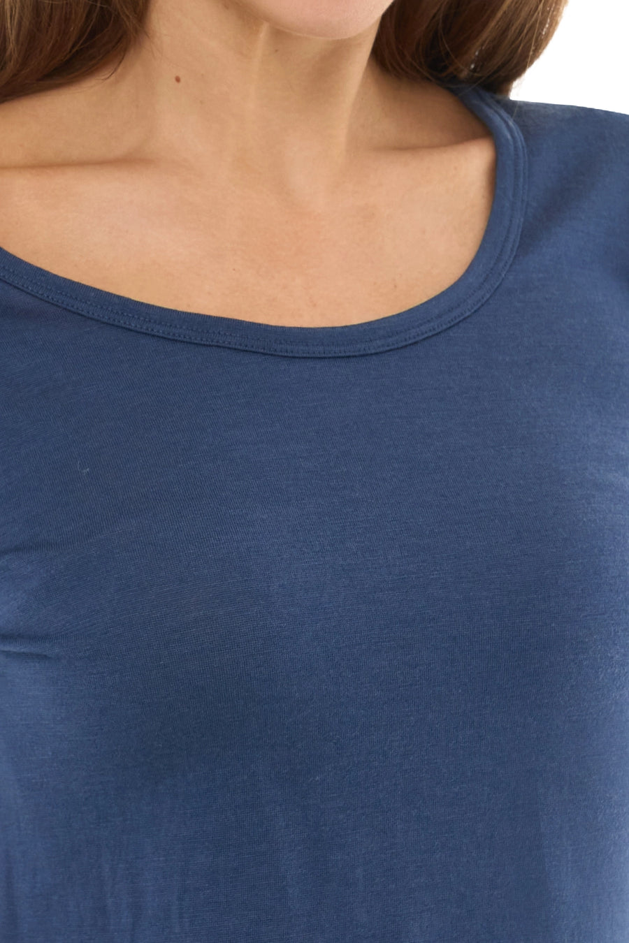 Women's Merino Long Sleeve 190 Dark Blue | Scoop Neck