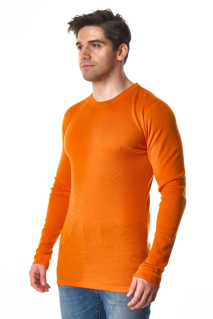 Men's Merino Long Sleeve 250 Hunter Orange — view 3