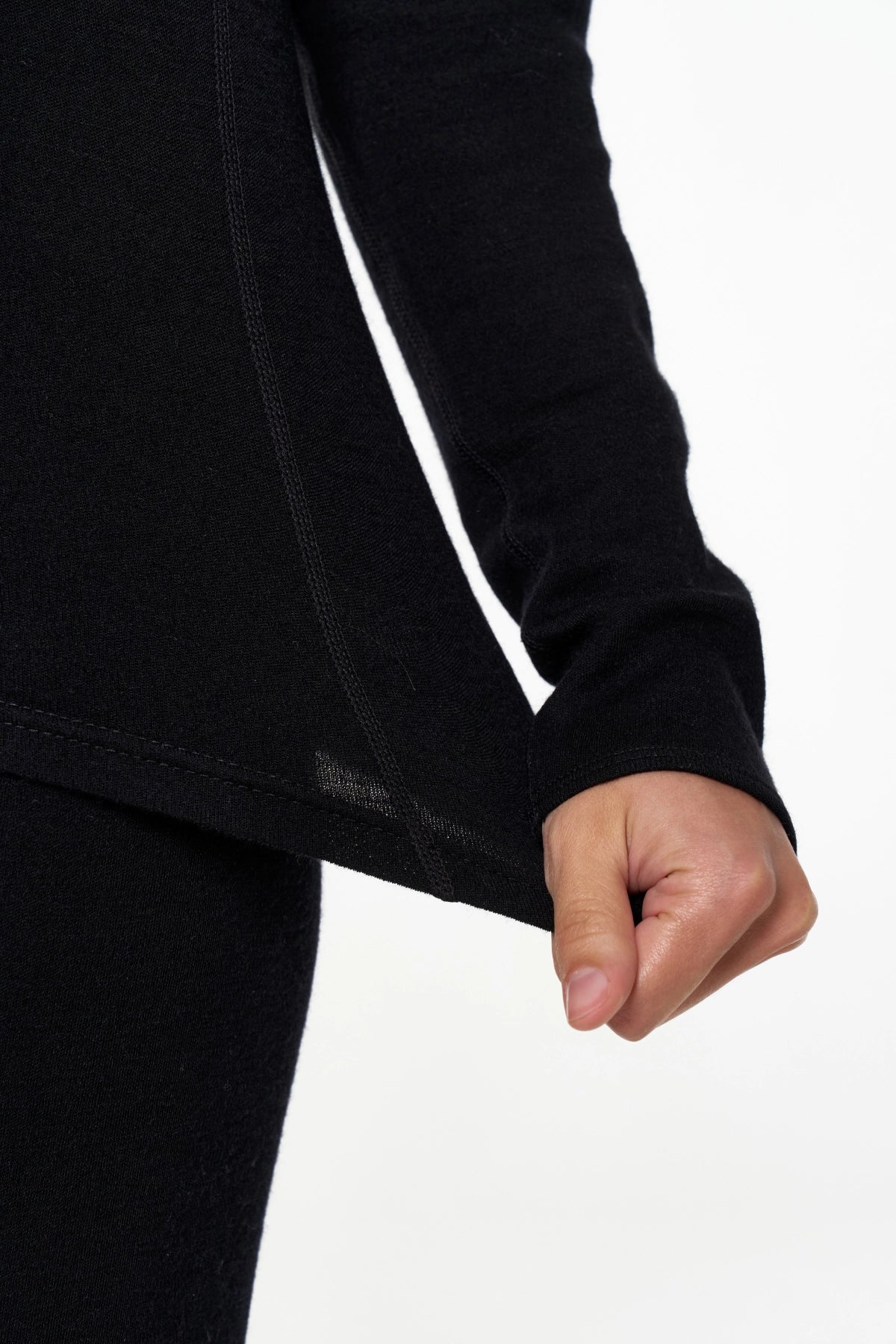 Women's Merino Turtleneck Thermal Set 250 Black High Neck — view 5