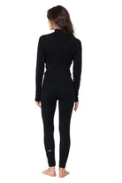 Women's Merino Turtleneck Thermal Set 250 Black Low Neck — view 2