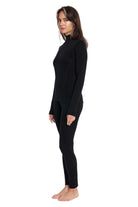 Women's Merino Turtleneck Thermal Set 250 Black Low Neck — view 3