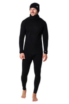 Men's Black Merino Wool Set 250 + Beanie & Gaiter