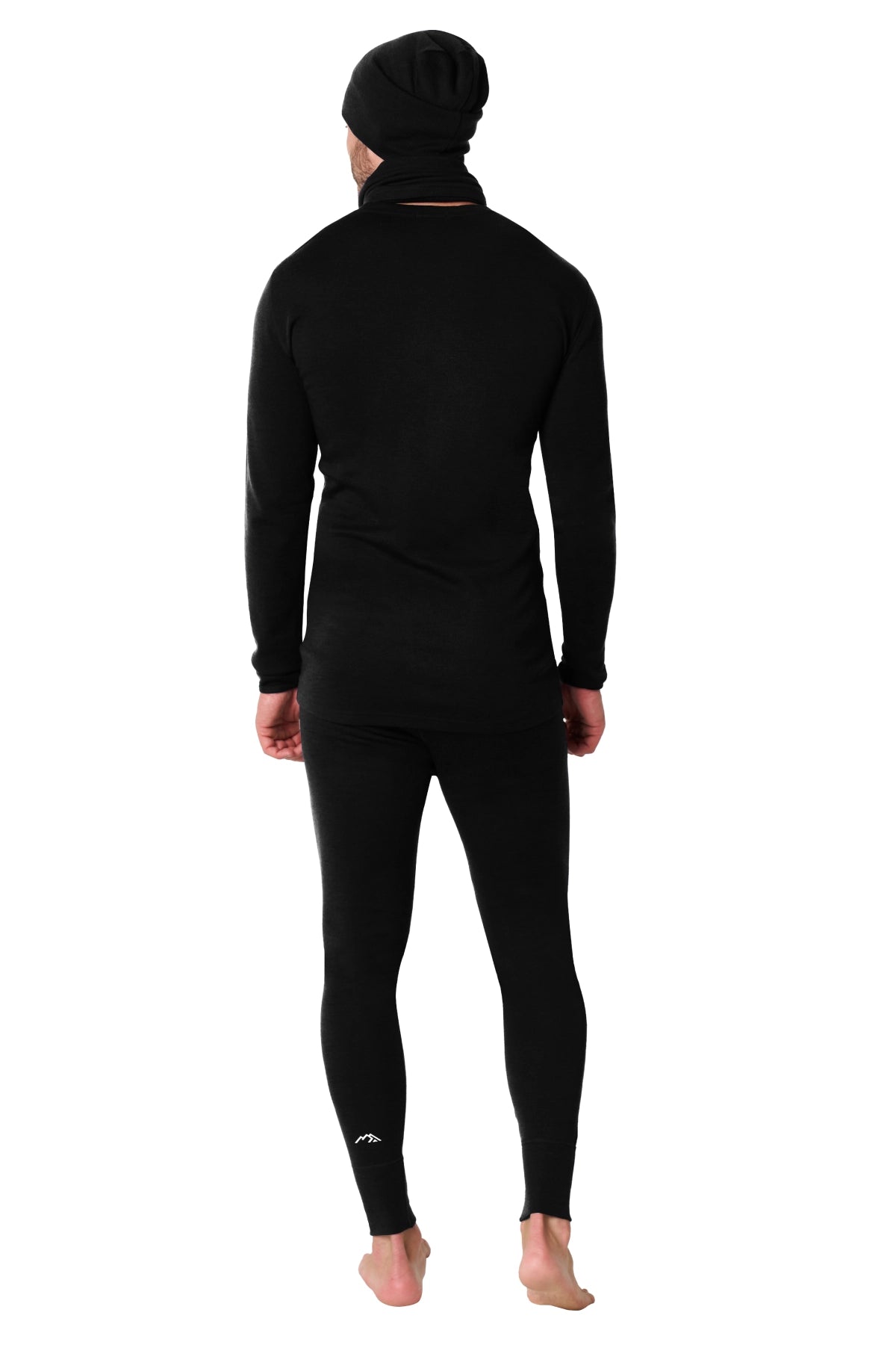 Men's Black Merino Wool Set 250 + Beanie & Gaiter — view 2