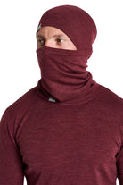 Men's Burgundy Merino Wool Set 250 + Beanie & Gaiter — view 4