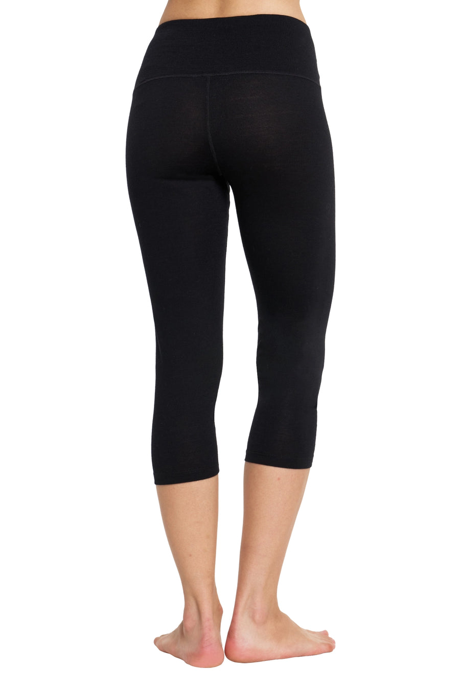 Women's Merino 3/4 Pants 200 Black — view 2