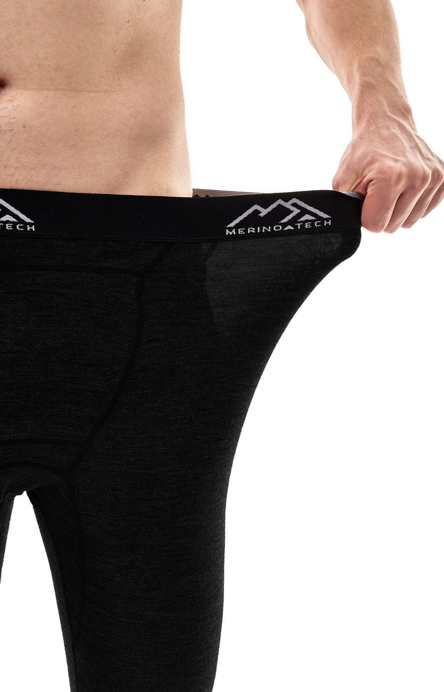 Men's Merino 3/4 Pants 200 Black — view 5