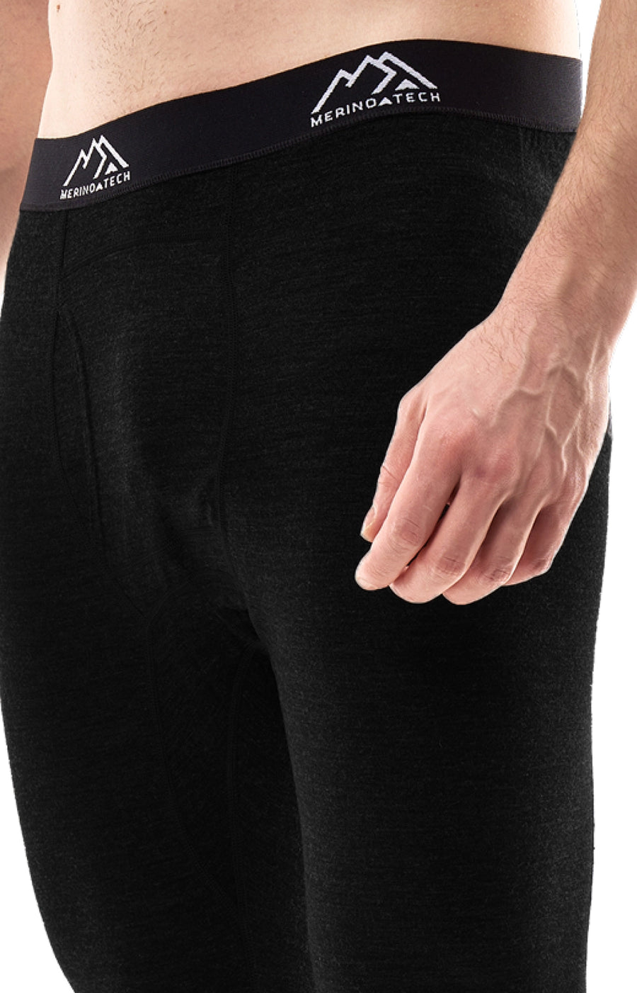 Men's Merino 3/4 Pants 200 Black — view 4
