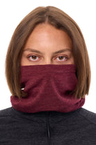 Merino Neck Gaiter 230 Burgundy — view 5