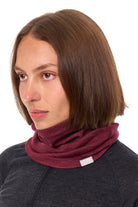 Merino Neck Gaiter 230 Burgundy — view 6