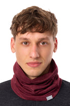 Merino Neck Gaiter 230 Burgundy — view 4